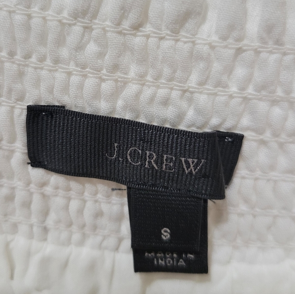 J. Crew white a-line tassel embroidered geometric mini skirt small - Picture 7 of 9